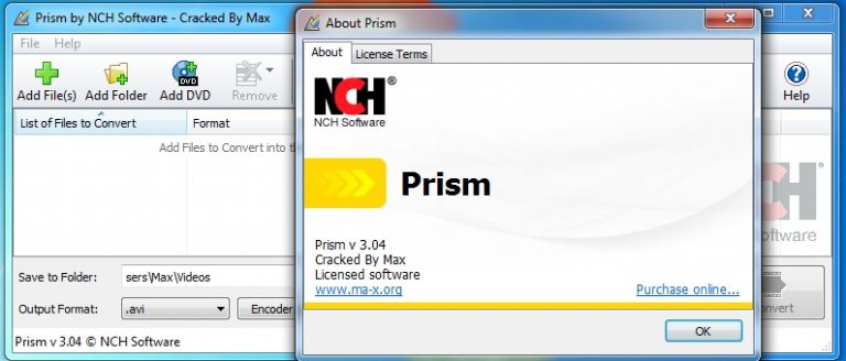 nch prism video converter software