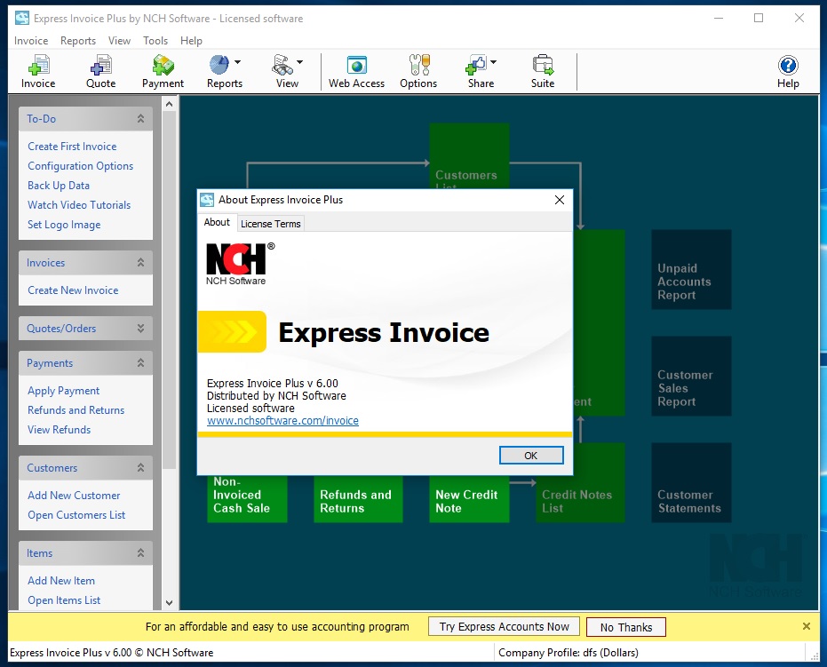 nch software express invoice ratings