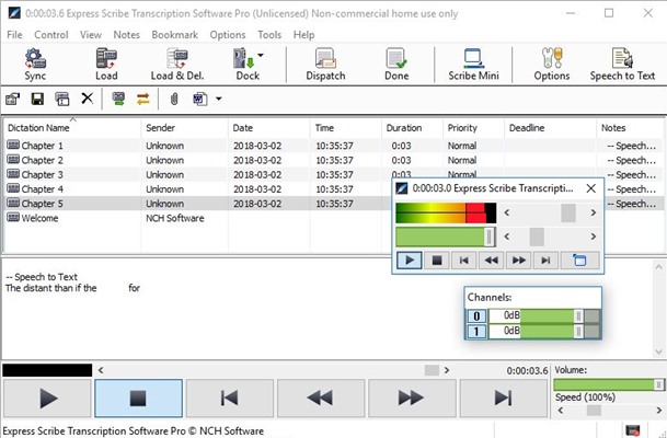how to load audio in express scribe free version