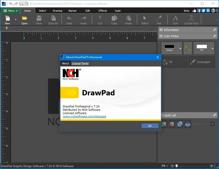 download the new for windows NCH DrawPad Pro 10.51