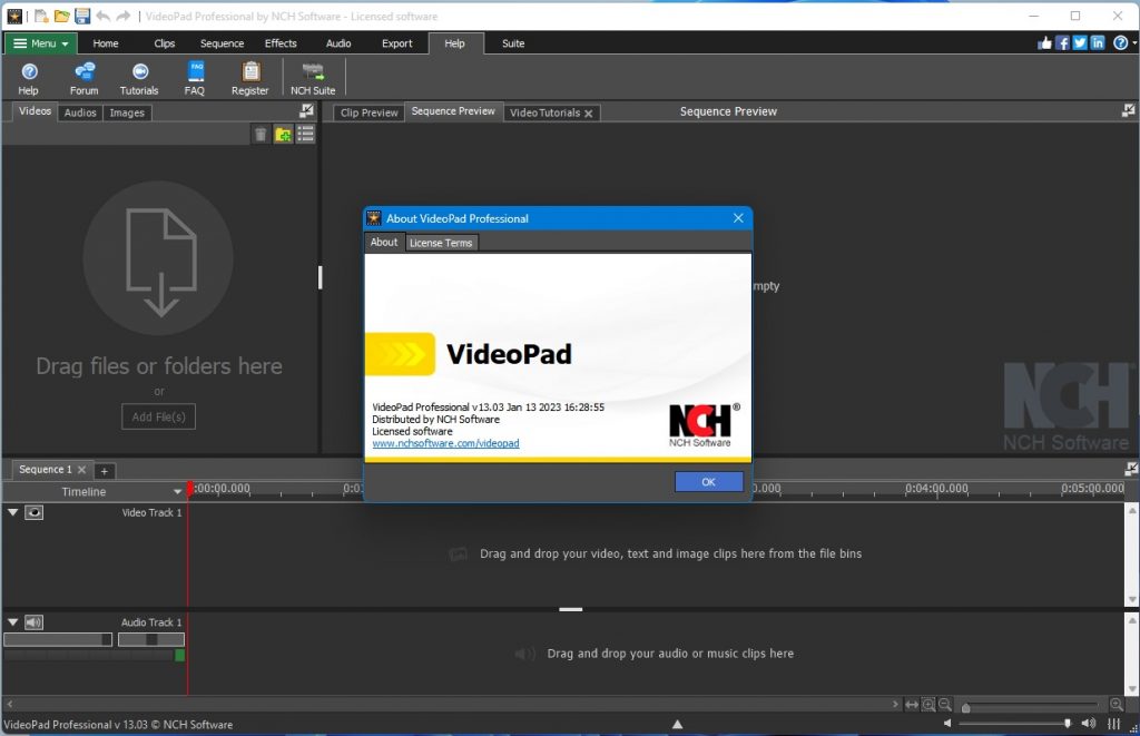 free instals NCH VideoPad Video Editor Pro 13.67