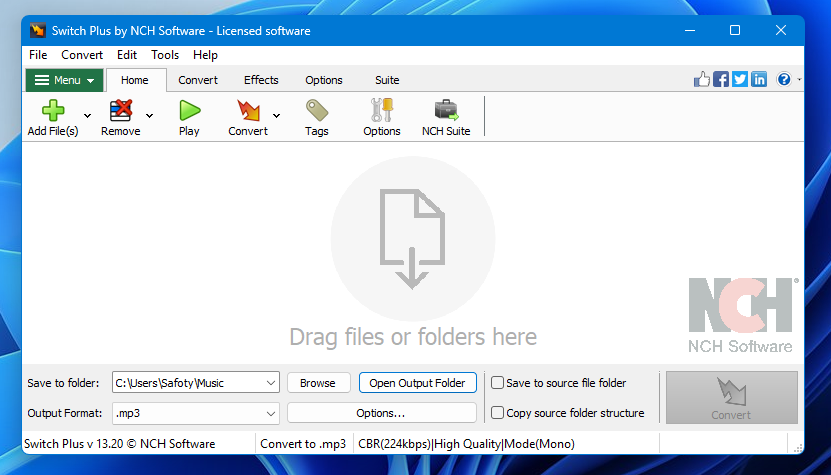 Switch Audio File Converter V13.20 Full Version